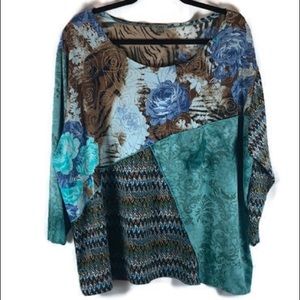 Caia Bold Floral Top